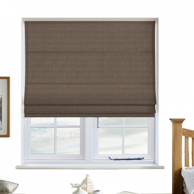 Cotton Candy Twill Roman Blinds